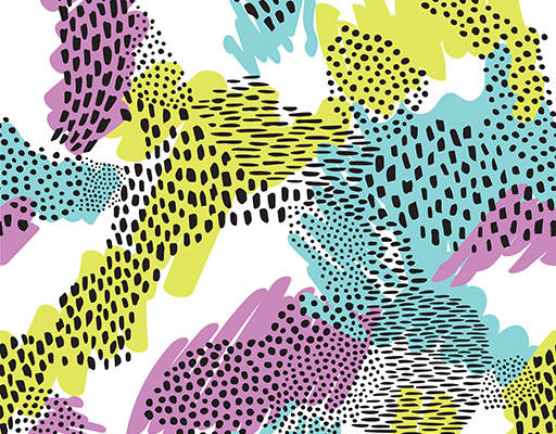 抽象动物无缝花纹印花花型图案素材