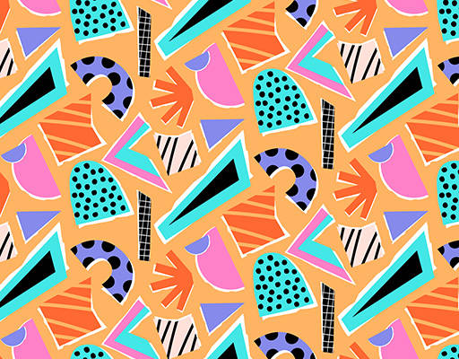 平面设计裁剪拼贴印花花型图案素材