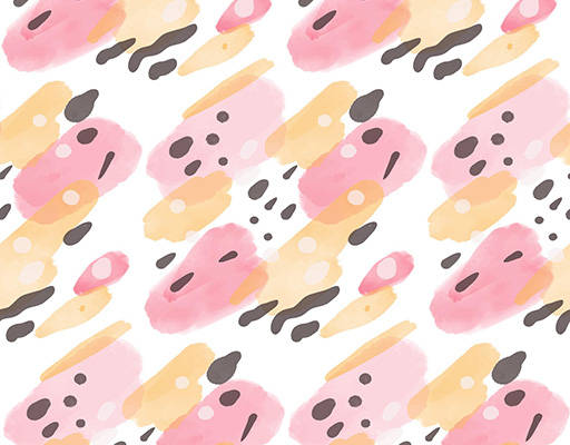 手绘抽象绘画印花花型图案素材