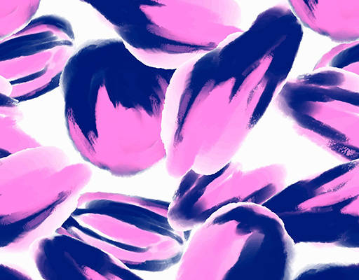 抽象水彩印花花型图案素材