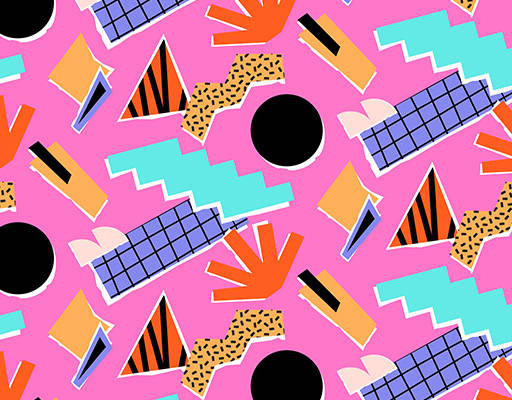 平面设计裁剪拼贴印花花型图案素材