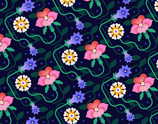 植物花朵花纹印花花型素材