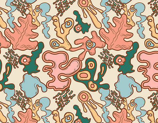 几何印花花型素材图案矢量图