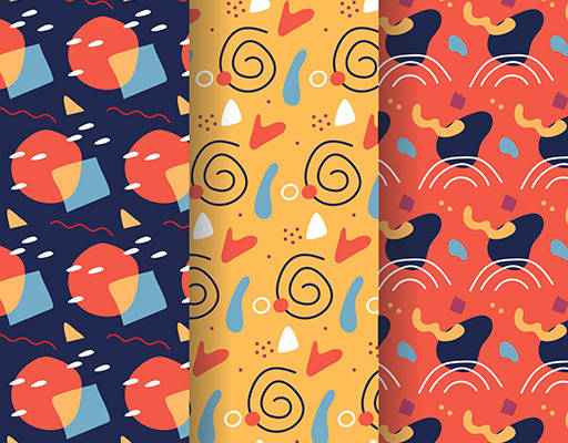 几何印花图案拼接印花花型素材