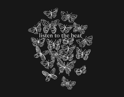 卡通蝴蝶图案手绘蝴蝶简笔卡通动物女装印花素材