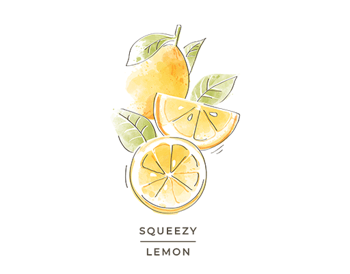 卡通水果图案柠檬图案女装印花素材