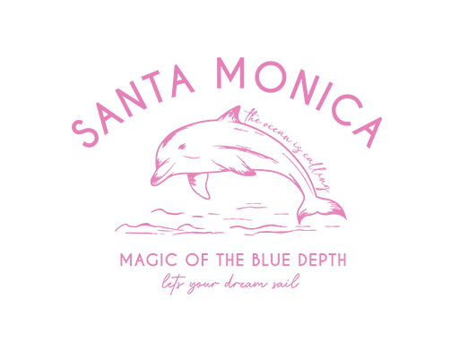 卡通鱼图案手绘鱼海豚图案女装印花素材