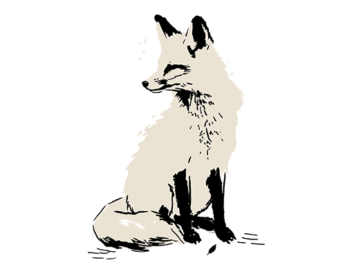 卡通狐狸图案手绘狐狸印花素材卡通动物