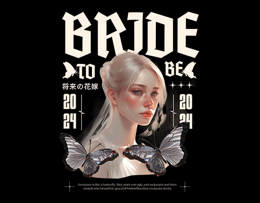 卡通女孩头像卡通蝴蝶卡通英文字母女装烫画素材