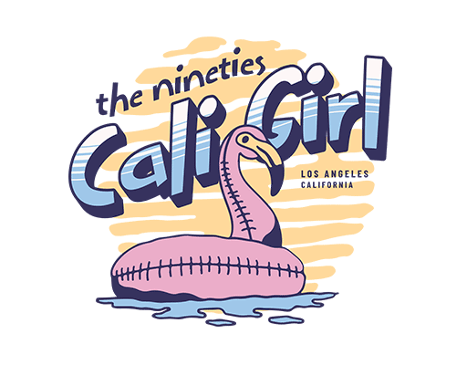 卡通火烈鸟图案立体英文字母图案女装印花素材