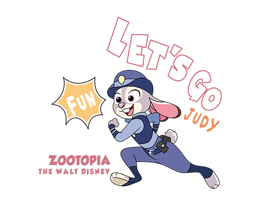 卡通兔子图案手绘兔子动画片图案亲子装印花素材兔八哥图案