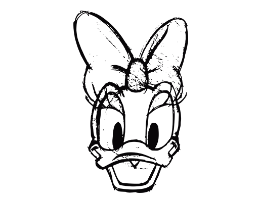 卡通鸭子头像唐老鸭头像手绘卡通动物头像涂鸦鸭子头像