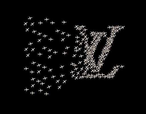 卡通英文字母图案LV英文字母卡通飞机图案女装印花素材