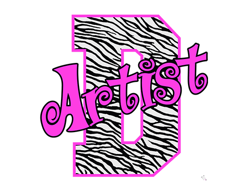 卡通英文字母图案手写英文字母女装文字印花素材斑马纹