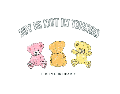 卡通小熊图案手绘小熊三只小熊图案变形英文字母图案女装印花素材