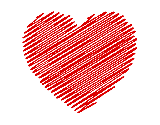 卡通爱心形图案手绘爱心图案涂鸦爱心印花素材手绘心形图案女装印花素材