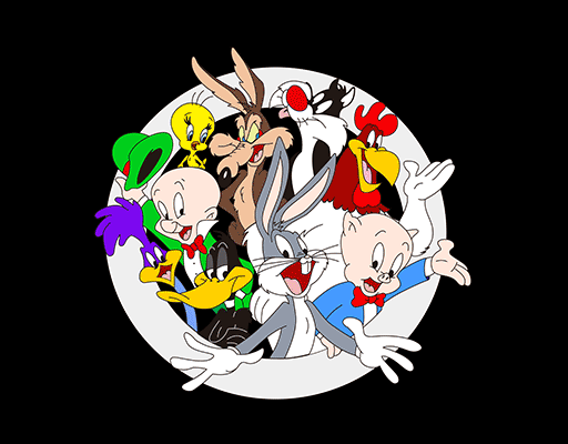 迪士尼动画图案兔八哥图案女装印花素材可爱卡通动物