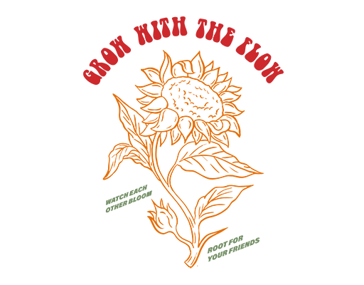 卡通花朵图案向日葵图案变形英文字母图案女装印花素材手绘花朵