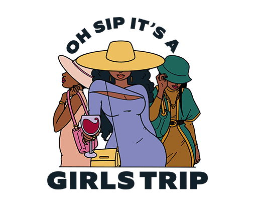 卡通女孩图案手绘女孩头像三个女孩戴帽子女孩女装印花素材