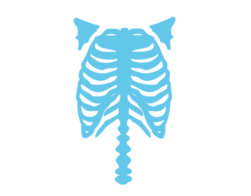 卡通骨头剪影图案人物骷髅胸骨图案男装印花素材
