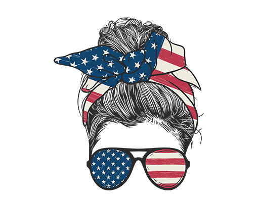 卡通女孩头像戴墨镜的女孩欧美女头像彩色女头像女装印花素材