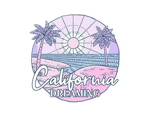 卡通英文字母图案手写英文字母图案椰子树图案女装印花素材