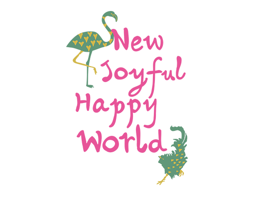 卡通英文字母图案手写英文字母火烈鸟图案女装印花素材手绘卡通动物