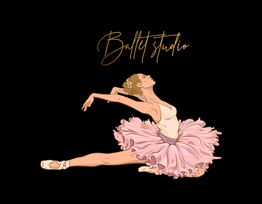 卡通女孩图案舞蹈女孩芭蕾舞人物天鹅跳舞的女孩女装印花素材手写英文字母