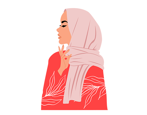 卡通人物头像卡通女孩头像手绘人物头像女装印花素材少数民族女孩头像中东女孩头像印花素材