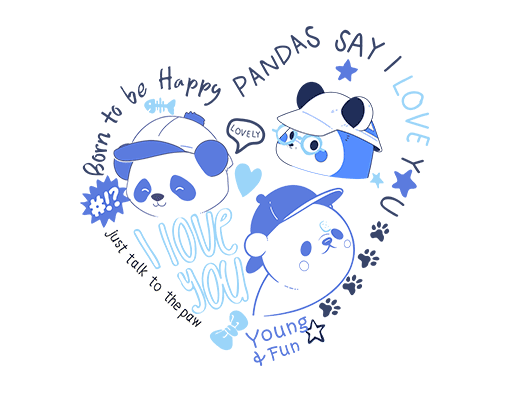 卡通爱心形图案爱心小熊图案戴帽子小熊图案爱心英文字母女装印花素材T恤图案