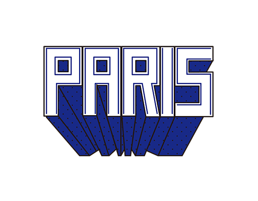 PARIS英文字母图案立体英文字母女装文字印花素材卡通英文字母