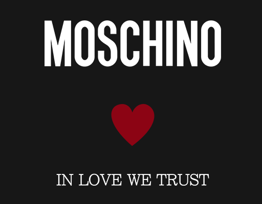 女装英文字母MOSCHINO英文字母卡通爱心形图案卡通英文字母