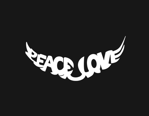 卡通英文字母图案涂鸦英文字母变形英文字母女装文字印花素材peace love英文字母