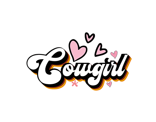 手写英文字母图案卡通英文字母女装文字印花素材手写爱心形图案COWGIRL英文字母