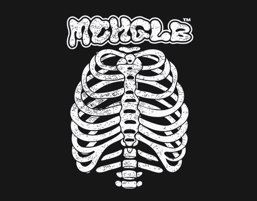 卡通骷髅图案胸腔骨头卡通英文字母破碎英文字母女装文字印花素材卡通骨头印花素材