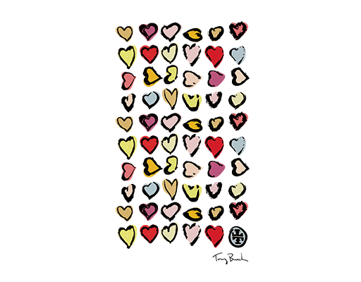 彩色英文字母卡通英文字母手绘卡通爱心形图案女装印花素材彩色爱心