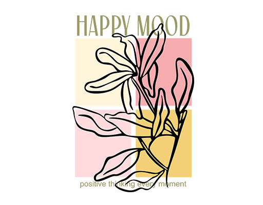 手绘植物图案卡通植物鲜花图案女装印花素材卡通英文字母卡通叶子图案