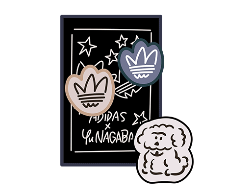 阿迪达斯图案手写英文字母图案女装印花素材卡通小狗图案手绘狗卡通五角星