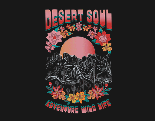 手绘风景图案卡通山峰图案卡通花朵图案手绘花朵太阳图案女装风景图案