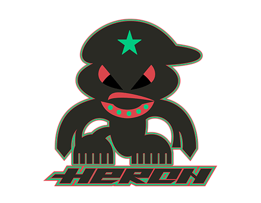 手绘卡通图案品牌印花素材HERCN男装印花素材T恤