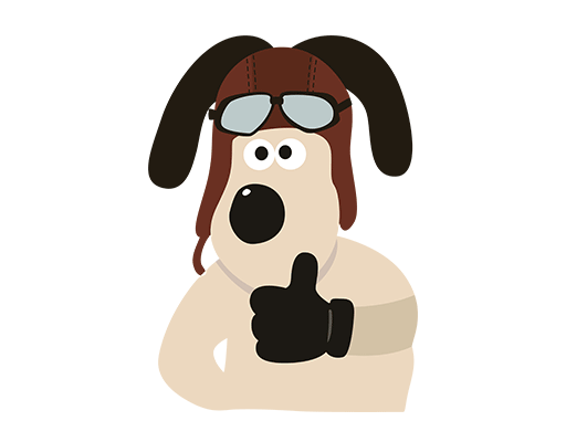 卡通动物头像卡通狗头像小狗头像竖大拇指的狗戴帽子的狗头像女装印花素材