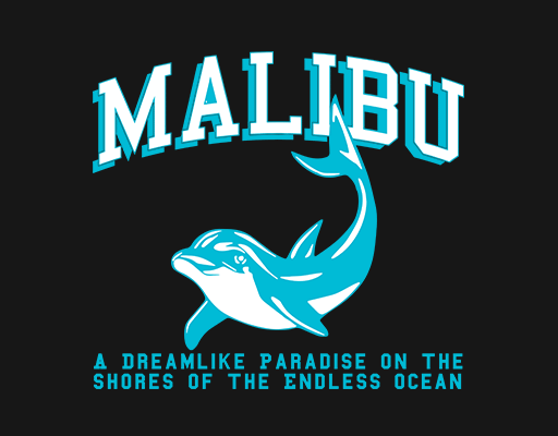 卡通鱼图案卡通海豚图案立体英文字母女装印花素材海洋生物图案T恤卫衣印花素材