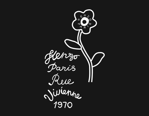 卡通花朵图案手写英文字母图案女装印花图案KENZO印花图案线条花朵