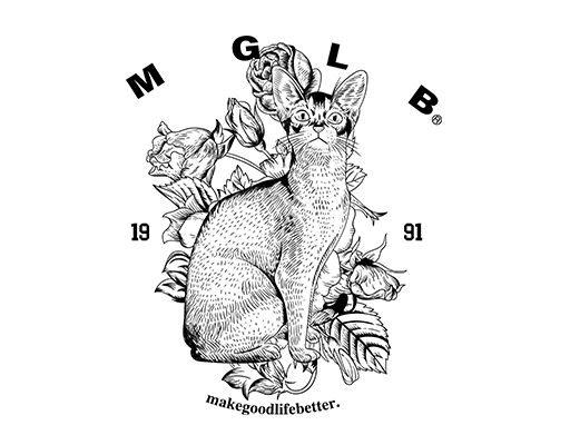 卡通猫图案手绘猫手绘花朵鲜花图案女装印花素材卡通动物狸猫图案猫咪图案