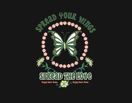 卡通蝴蝶图案手绘蝴蝶剪影图案卡通花朵图案女装印花图案文字印花图案植物