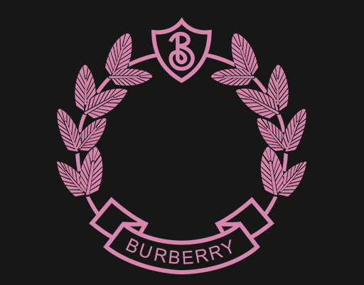 巴宝莉图案BUBERRY印花素材树叶图案徽章图案女装印花素材卫衣印花图案