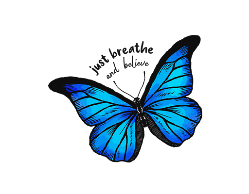 卡通蝴蝶图案彩色蝴蝶手写英文字母手绘蝴蝶印花图案女装印花素材卡通动物