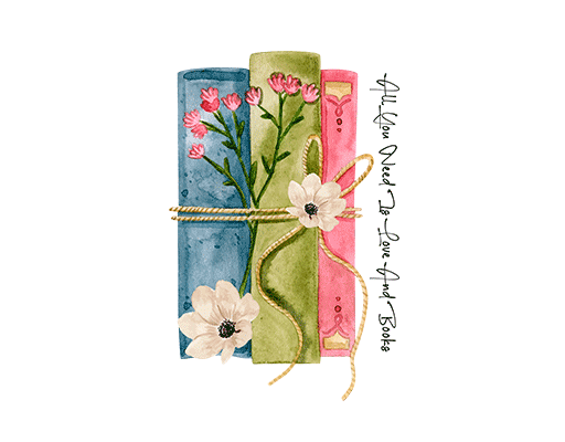 卡通英文字母图案卡通书本图案手写英文字母水彩书本女装印花素材