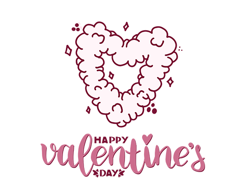 卡通爱心图案手写英文字母图案女装爱心形印花素材云朵心形图案