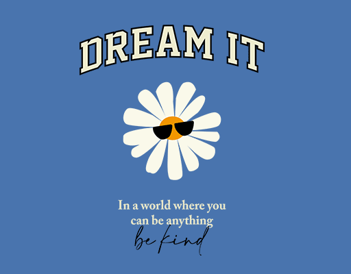 卡通花朵图案戴眼镜的花朵变形英文字母图案女装菊花图案手绘花朵印花素材